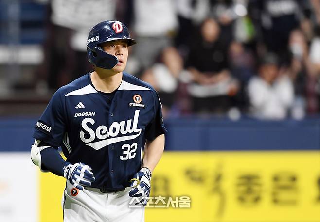 2군에서 돌아온 김재환의 타격감이 살아난 모습이다. 고척 | 박진업 기자 upandup@sportsseoul.com