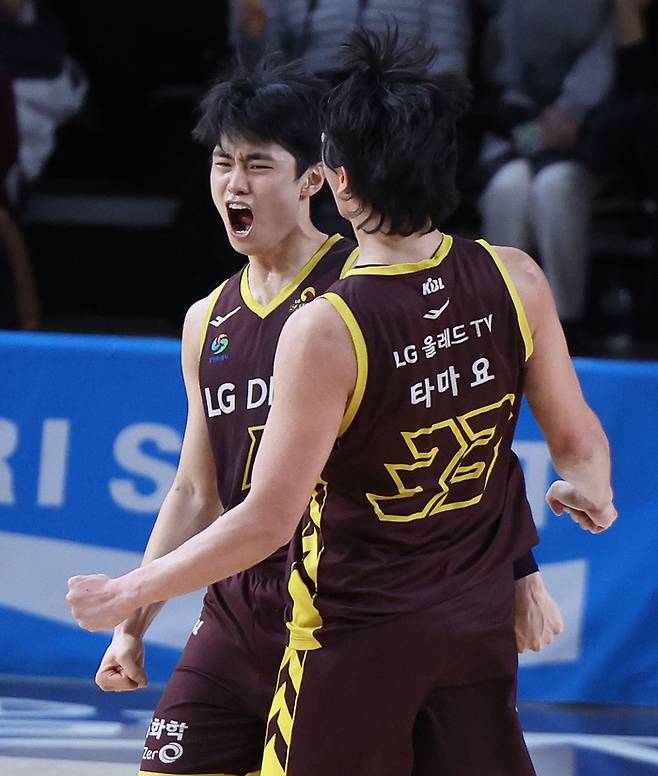 양준석이 창원 LG의 ‘신바람 농구’를 이끈다. 사진 | 연합뉴스