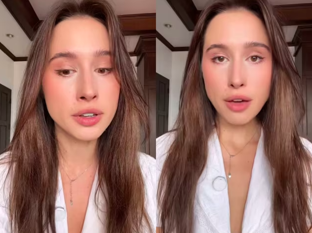 나탈리가 최근 일본 도쿄의 한 호텔에 묵을 당시 침대 아래에서 낯선 남자와 마주한 사건에 관해 이야기하고 있다. 나탈리 인스타그램