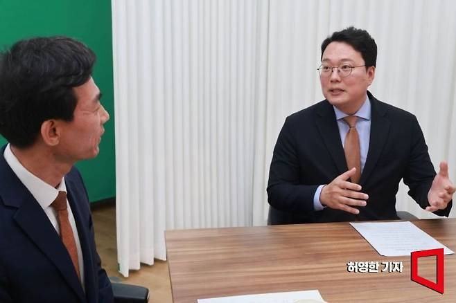 천하람 상임선거대책위원장은 "이준석 후보는 끝까지 완주할 것"이라며 '단일화'에 선을 그었다. 사진=허영한 기자