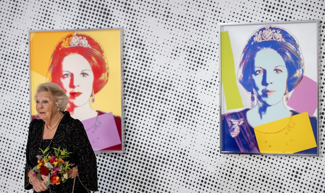 네덜란드 베아트릭스 여왕을 묘사한 앤디 워홀의 작품. 사진=EPA 연합뉴스