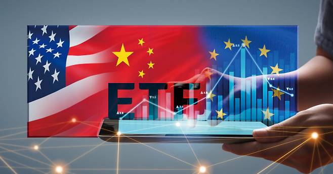미국 시장 변동성이 확대되며 미국 관련 ETF 수익률도 하락세지만 투자금은 몰리고 있다. /사진=김은옥