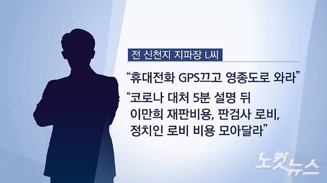 한 때 신천지 2인자였던 고동안 총무가 24억 원대 횡령, 사기 등 혐의로 고발 당한 가운데 신천지 전 지파장이 참고인 진술을 했다. 신천지 전 지파장은 경찰에 2020년 2월 이만희 교주가 코로나 집단감염에 대한 대국민 기자회견을 한 직후 전국 12지파장들이 영종도에서 비밀 모임을 가졌고, 고동안 총무가 이만희 재판비용과 판검사 로비, 정치인 로비 비용을 거두라고 했다고 진술했다. 박미진 CG