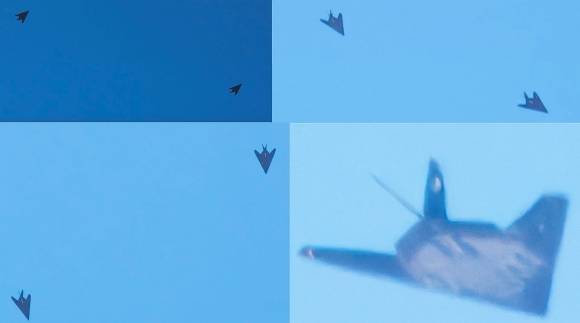 최근 네바다주 상공을 비행 중인 F-117 나이트호크(Nighthawk) 모습. 영상 캡처