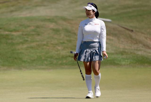 LPGA 드라이브 거리 14위에 올라 있는 윤이나. 사진 제공=AFP연합뉴스