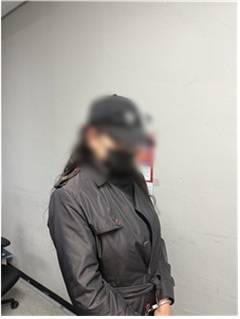 여장한 남자 A씨 [대전동부경찰서 제공. 재판매 및 DB 금지]