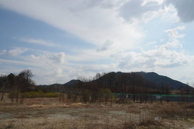 미래 대통령 집무실 부지로 고려되고 있는 세종동 유보지. 사진=이희택 기자.