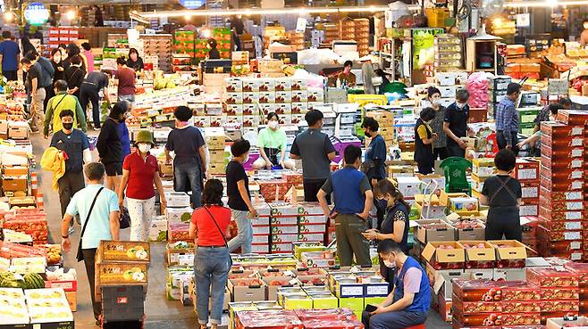 울산농수산물도매시장. 울산매일 포토뱅크