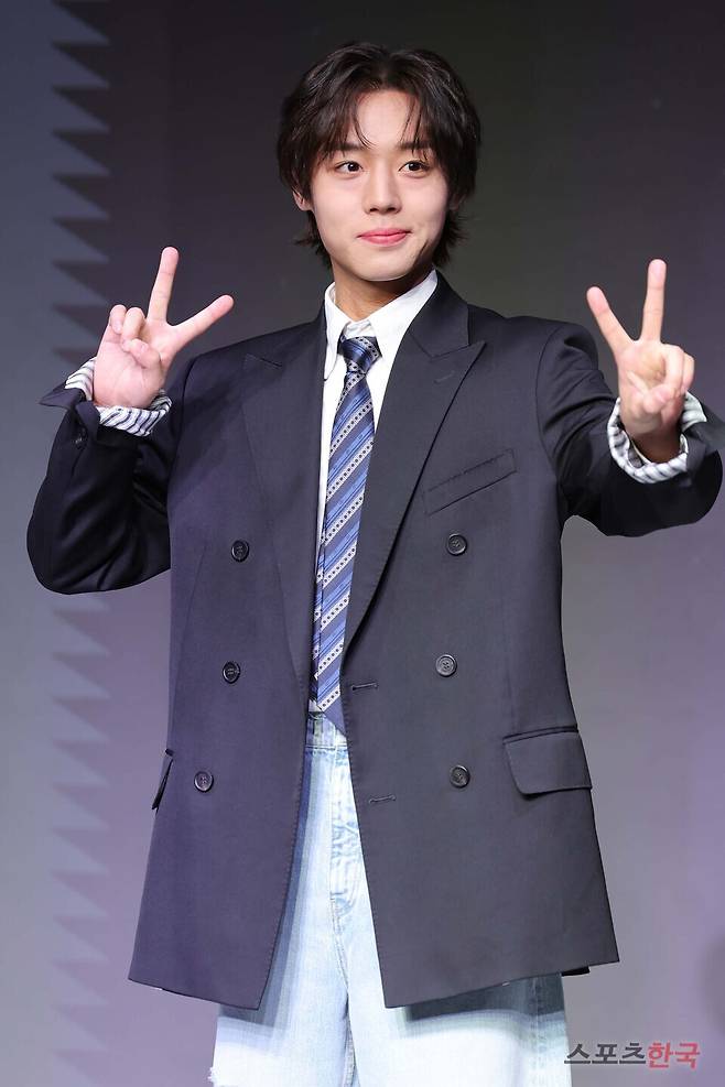 넷플릭스 시리즈 '약한영웅 Class 2'의 제작발표회에 참석한 박지훈. 25.04.21 ⓒ이혜영 기자 lhy@hankooki.com