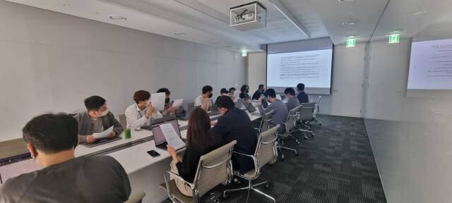 코인원 침해사고 대응훈련 모습.