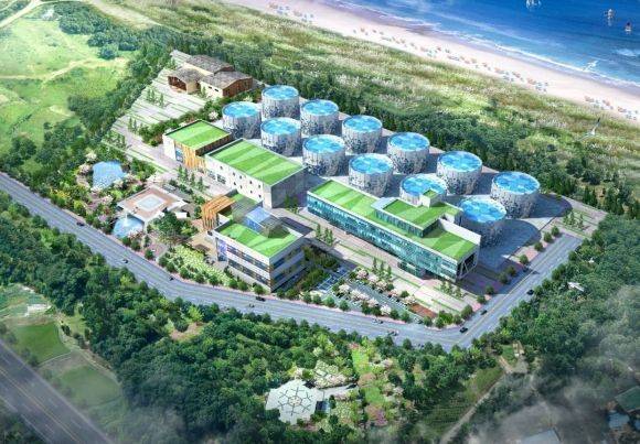 동원그룹이 양양군 현북면 중광정리에 조성을 추진 중인 육상연어양식단지 조감도. [사진=양양군 제공]