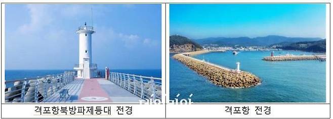 이달의 등대로 뽑힌 격포항북방파제등대.ⓒ해양수산부