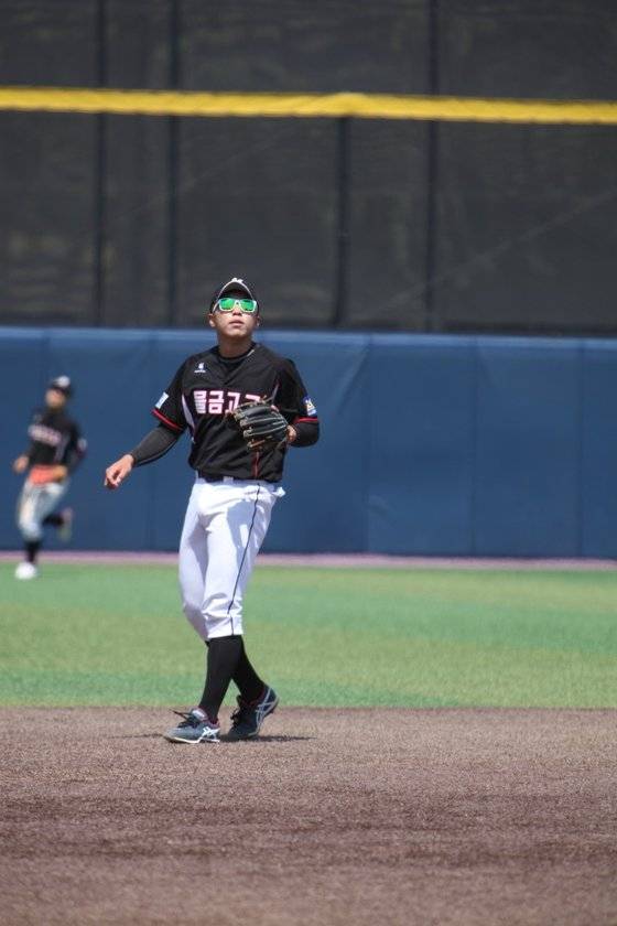 2022 신인 드래프트 2차 1라운드에서 삼성의 지명을 받은 물금고 유격수 김영웅. 삼성 제공