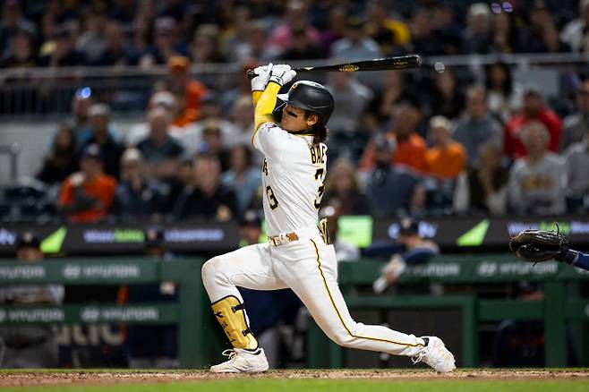 트리플A에서 활약 중인 배지환이 4경기 연속 안타에 성공했다. 사진은 2023시즌 피츠버그 파이리츠에서 활약한 배지환의 모습. /사진=로이터