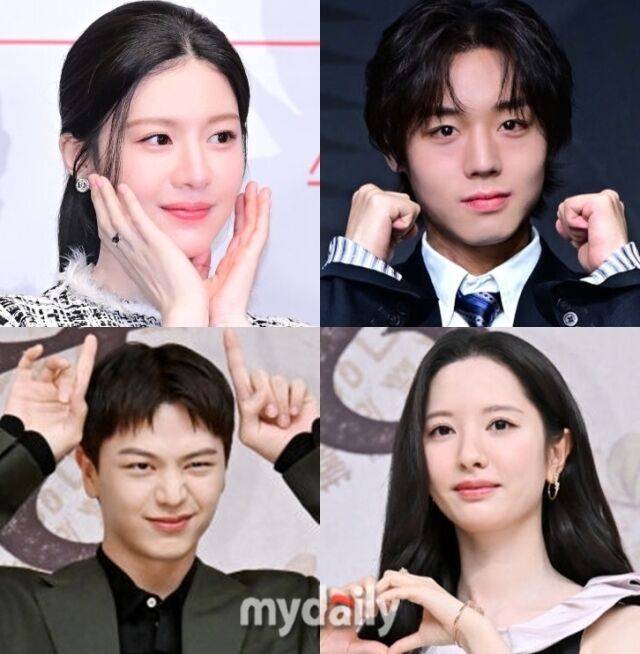 왼쪽부터 배우 고윤정, 박지훈, 육성재, 김지연 / 마이데일리