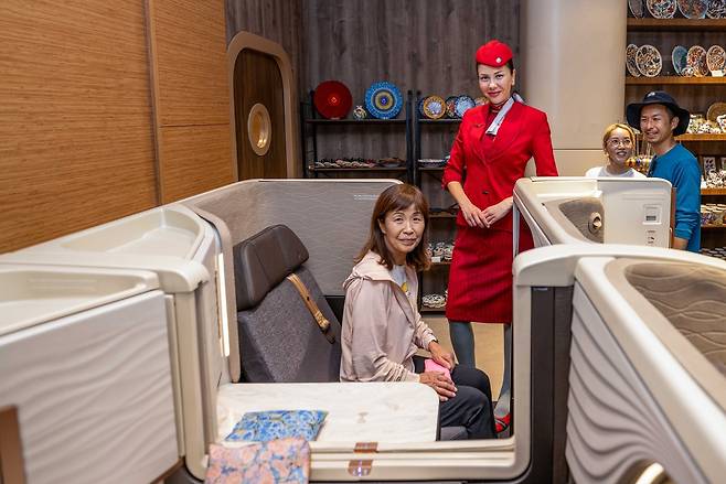터키항공이 오사카 엑스포에서 아시아·태평양 지역에 처음 소개한 크리스탈 비즈니스 클래스 스위트