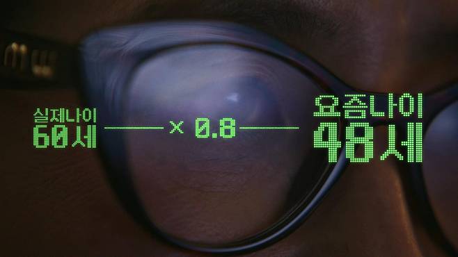 삼성생명은 최근 실제 나이에 0.8을 곱한 ‘요즘 나이’를 제안하는 광고 ‘젊음이 길어진 시대’ 캠페인을 선보였다. [제일기획 제공]