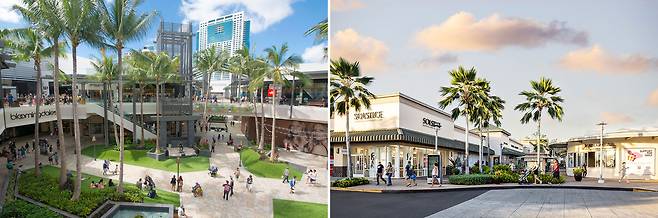 셔틀버스 코스 중 하나인 알라모아나와 와이켈레 아울렛. 사진제공|팜투어