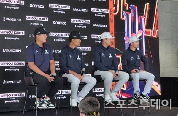 (왼쪽부터) 대니 리, 케빈 나, 장유빈, 고즈마 지니치로