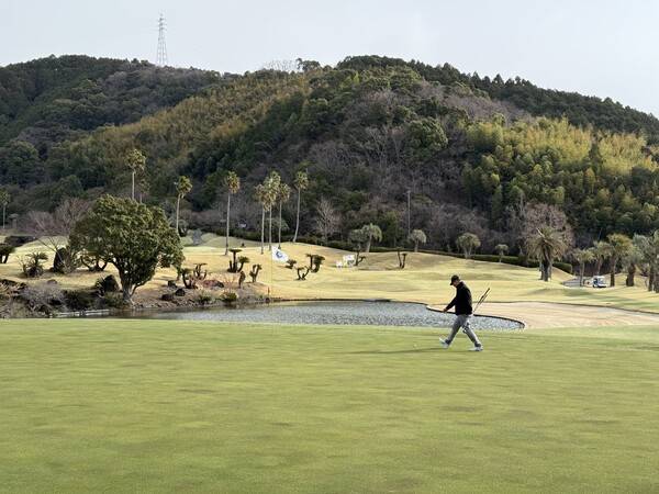 고치 쿠로시오 컨트리 클럽의 그린 난이도는 상당한 편이다 / 손고은 기자