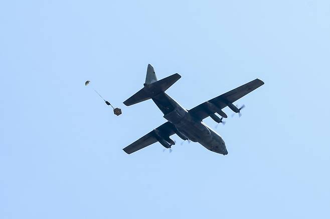 해병대 합동 공중재보급 훈련 [해병대 제공. 재판매 및 DB 금지]