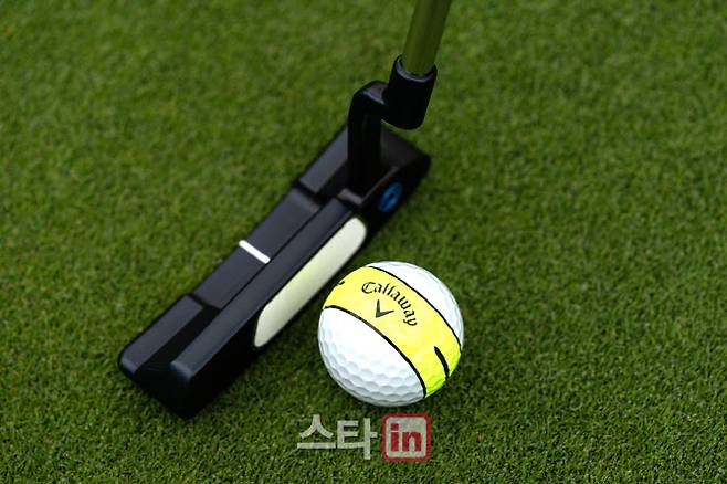 캘러웨이골프 크롬소프트 360 옐로우 스트라이프 골프볼. (사진=캘러웨이골프코리아)