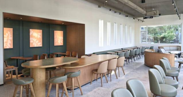 스타벅스 양산통도사점 본관 2층 내부 전경