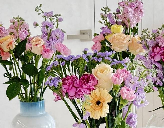 다발(DAVAL)의 생화 카네이션