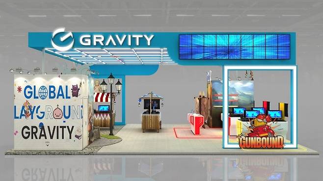 맨 위쪽부터 펄어비스의 차기작 '붉은사막', 엔씨소프트가 지난 4월 26일부터 이틀간 열린 일본 최대 규모의 서브컬처 행사 '니코니코 초회의'에서 애니메이션 RPG 신작 '브레이커스: 언락 더 월드'를 선보이고 있는 모습, '게임스컴 라탐' 그라비티 부스 조감도 펄어비스·엔씨·그라비티 제공