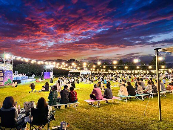 성주군의 야간 문화 공연 전경 [사진=성주군]