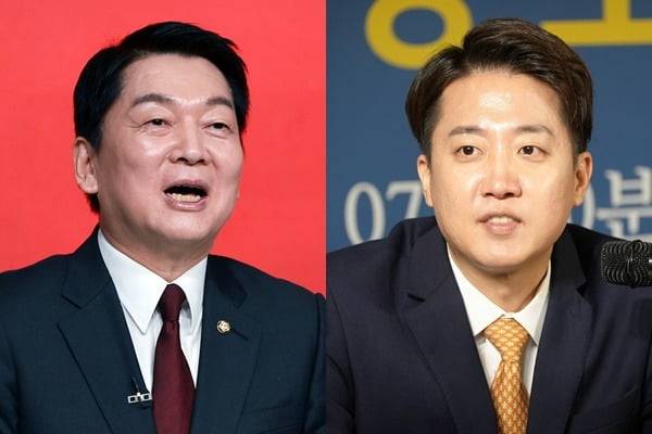 안철수 국민의힘 의원, 이준석 개혁신당 대선후보. / 사진=뉴스1