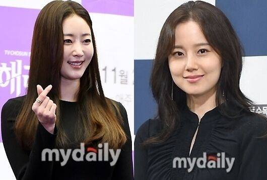 배우 김사랑(왼쪽), 문채원 / 마이데일리