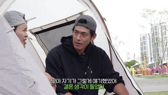 백지영, 정석원 부부가 결혼 전 임신했던 당시를 회상했다. 유튜브 채널 '백지영' 캡처