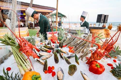 무이네 해변 레스토랑의 해산물 [사진/임헌정 기자]