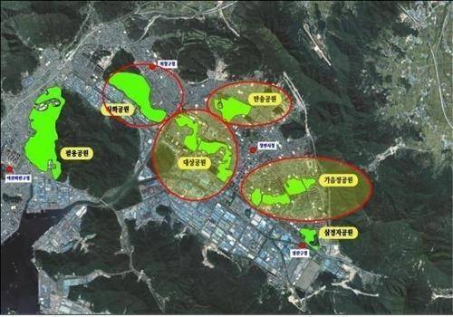 창원 사화·대상공원 민간공원 조성 특례사업 위치도 [창원시 제공. 재판매 및 DB 금지]