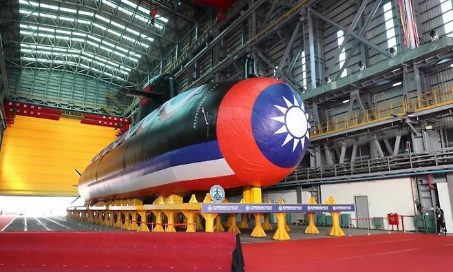 2023년&nbsp;9월&nbsp;대만&nbsp;가오슝에서&nbsp;열린&nbsp;하이쿤&nbsp;잠수함 진수식