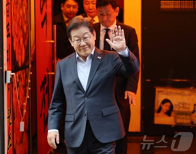 이재명 더불어민주당 대통령 후보. (공동취재) 2025.5.1/뉴스1 ⓒ News1 이재명 기자