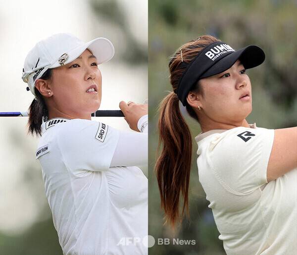 2025년 미국여자프로골프(LPGA) 투어 신설 대회인 블랙 데저트 챔피언십에 출전한 전지원, 주수빈 프로. 사진제공=ⓒAFPBBNews = News1