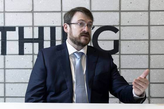 네이선 마이클 미국 실드 AI의 CTO. 전형적인 이공계 엔지니어와 같은 인상이었다. 장진영 기자