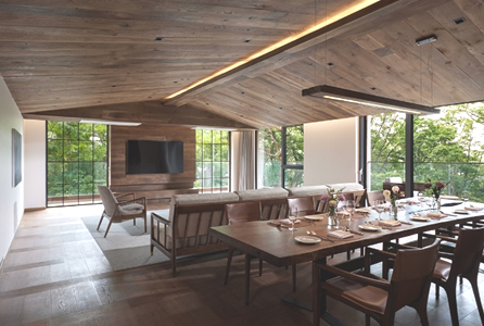 파라스파라 서울의 스카이 하우스 거실 전경. [사진출처 = 파라스파라 서울]