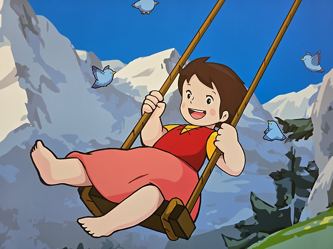 스위스관 내 하이디 그림 / 사진=김혜성 여행+ 기자