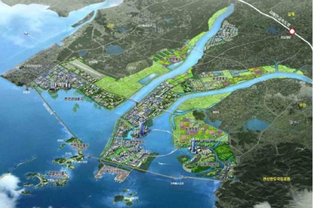▲새만금의 핵심이 될 수변도시 조성과 관련한 4200억원대 잔여공사가 올 하반기에 착공될 예정이다. ⓒ새만금개발공ㅅ