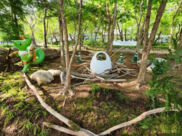 서울 광진구 서울어린이대공원에서 열리는 서울 어린이정원 페스티벌의 ‘쥐라기 가든’. 서울시 제공