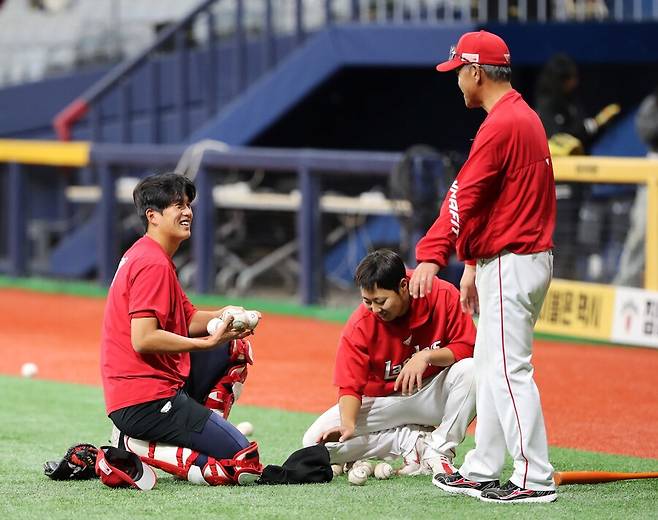 ▲ 항상 성실하게 훈련에 임한 조형우는 그 성과와 기회, 자신감이 맞물려 연일 좋은 활약을 선보이고 있다 ⓒSSG랜더스