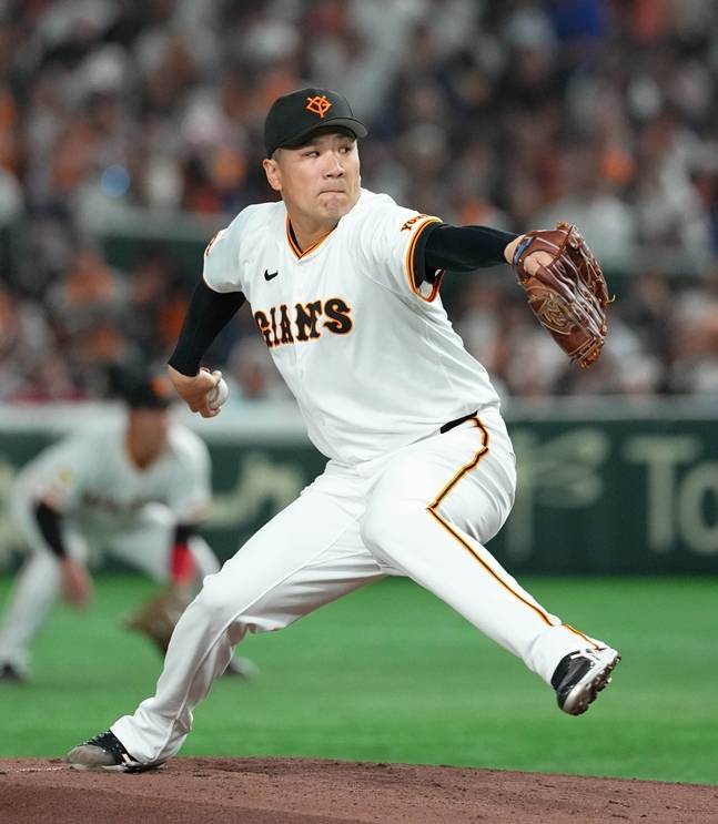 다나카의 모습.  /사진=요미우리 자이언츠 SNS