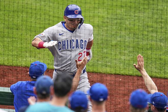 스즈키는 2일 피츠버그전에서 연타석 홈런을 터트렸다. AP연합뉴스