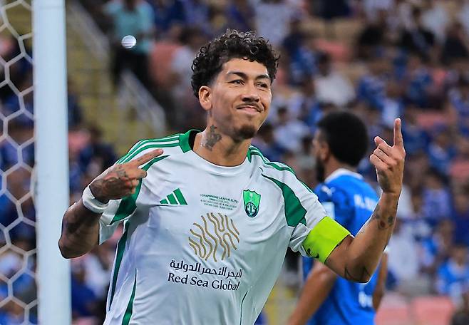 알 아흘리 공격수 호베르투 피르미누. 로이터연합뉴스