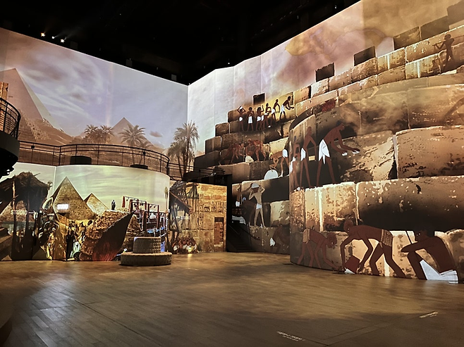 ‘파라오의 이집트, 빛으로 깨어난 고대 문명’展/사진=TMONET - Théâtres des Lumières 제공
