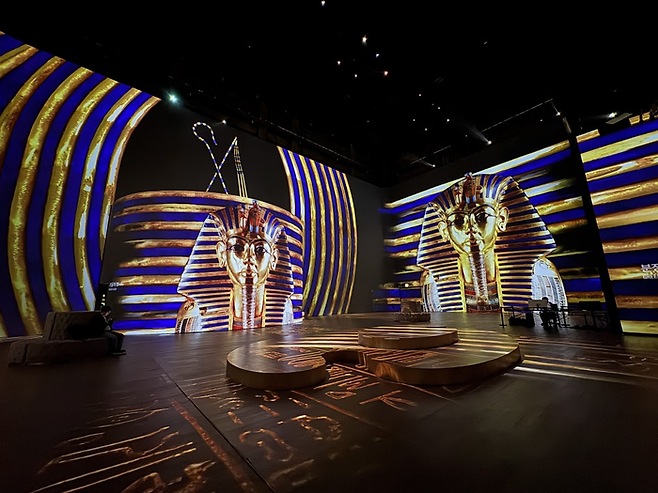 ‘파라오의 이집트, 빛으로 깨어난 고대 문명’展/사진=김지은 여행+ 기자