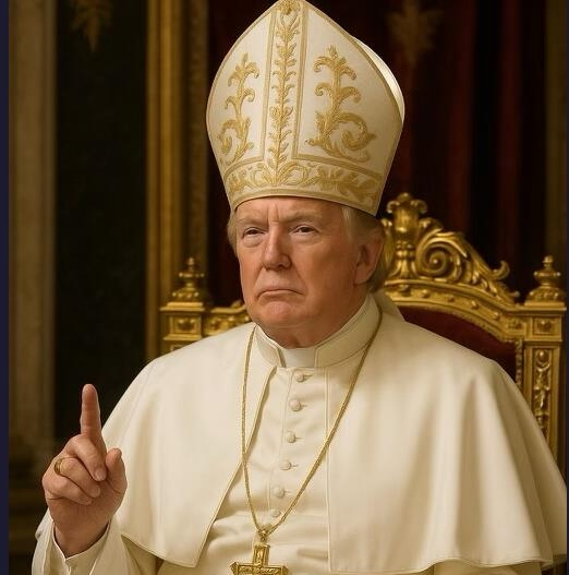 도널드 트럼프 미국 대통령이 자신의 트루스소셜 계정에 올린 합성 사진. [사진 출처 = 트루스소셜 @realDonaldTrump 캡처]